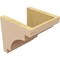 Ekena Millwork 8"W x 8"D x 8"H Wide Mediterranean Rough Cedar Woodgrain TimberThane Corbel, Primed Tan CORUR08X08X08MEDRCPR - alternate 5